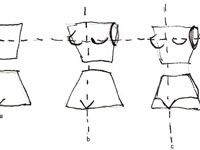 Cómo dibujar vistas de tres cuartos de la figura de la moda torsos