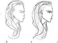 Cómo dibujar diferentes peinados sobre figuras femeninas de moda