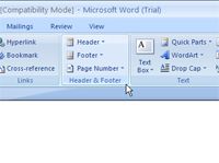¿Cómo editar un encabezado o un pie de página en Word 2007