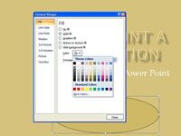 Cómo llenar una forma powerpoint 2007 con el color