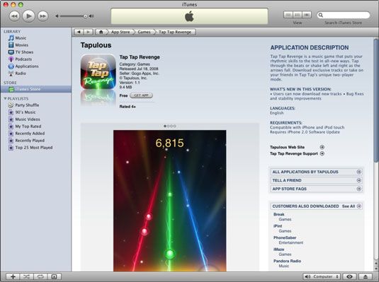 ���� - ¿Cómo encontrar información acerca de una aplicación para el iPhone en iTunes