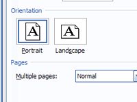 Cómo dar formato a la orientación de página en Word 2007