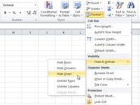 Cómo ocultar y mostrar hojas de cálculo Excel 2010