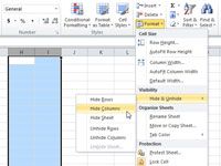Cómo ocultar y mostrar filas y columnas en Excel 2010