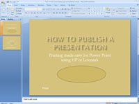 Cómo ocultar o mostrar una diapositiva de PowerPoint 2007