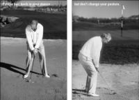 Cómo golpear una pelota de golf que's buried in sand