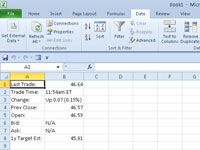 Cómo importar datos en línea en Excel 2010 con una consulta web