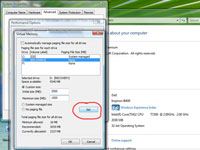 Cómo aumentar el volumen de paginación en Windows Vista