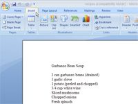 ¿Cómo insertar una página en blanco en Word 2007