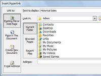 ¿Cómo insertar un hipervínculo a un sitio Web o archivo en Excel 2010