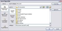 ¿Cómo insertar un hipervínculo a un sitio Web o archivo en Excel 2007