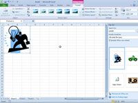 ¿Cómo insertar imágenes prediseñadas en una hoja de cálculo de Excel 2010