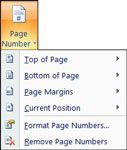 ¿Cómo insertar números de página en Word 2007