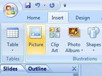 Cómo insertar imágenes desde un archivo en una presentación de PowerPoint 2007