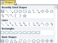 ¿Cómo insertar figuras en una hoja de cálculo de Excel 2010