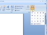 ¿Cómo insertar caracteres especiales o símbolos en Word 2007