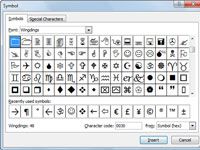 ¿Cómo insertar símbolos y caracteres especiales en Excel 2010