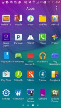 Cómo instalar SlideShare en el Android Samsung Galaxy Note 4