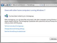 Cómo unirse a un grupo en el hogar en una red principal de Windows 7