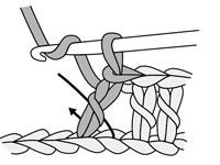 ���� - Cómo hacer una puntada de crochet doble cruzado