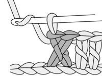 Cómo hacer una puntada de crochet doble cruzado