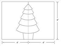 Cómo hacer una tarjeta de árbol de Navidad emergente