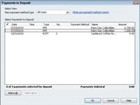 Cómo hacer los depósitos bancarios a través de QuickBooks 2010