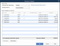 Cómo hacer los depósitos bancarios con QuickBooks