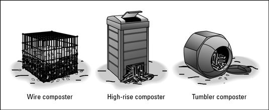 Compostadores comerciales hacen compostaje fácil.