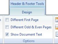 Cómo hacer encabezados o pies de página pares e impares en Word 2007
