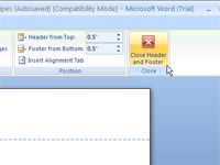 Cómo hacer encabezados o pies de página pares e impares en Word 2007