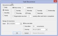 Cómo gestionar las tareas recurrentes en Outlook 2013
