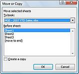 Cómo mover o copiar hojas de cálculo de Excel 2007 a otros libros