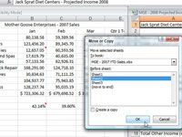 Cómo mover o copiar hojas de cálculo de Excel 2007 a otros libros