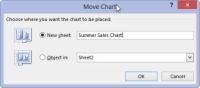 Cómo mover gráficos dinámicos en Excel 2013