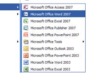 ¿Cómo abrir palabra 2007 con la barra de inicio rápido