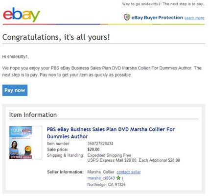 ���� - Cómo personalizar la comunicación con el comprador de eBay