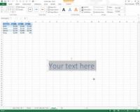 Cómo hacer wordart en una hoja de cálculo de Excel 2013