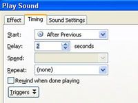 Cómo reproducir el sonido una vez transcurridos unos segundos en powerpoint 2007