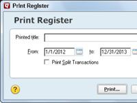 Cómo imprimir un registro de cheques en Quicken 2013 o 2014