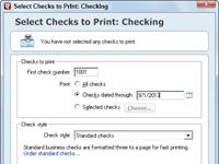 Cómo imprimir un cheque que usted've entered in quicken 2013 or 2014