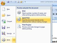 Cómo imprimir un documento de Word 2007 con rapidez