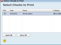Cómo imprimir cheques en Quicken 2012