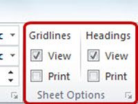 Cómo imprimir las líneas de división y de fila y columna en Excel 2010 encabezados
