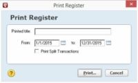Cómo imprimir el Quicken 2015 registro de cheques