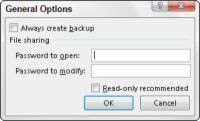 Cómo proteger su libro de Excel al guardar el archivo
