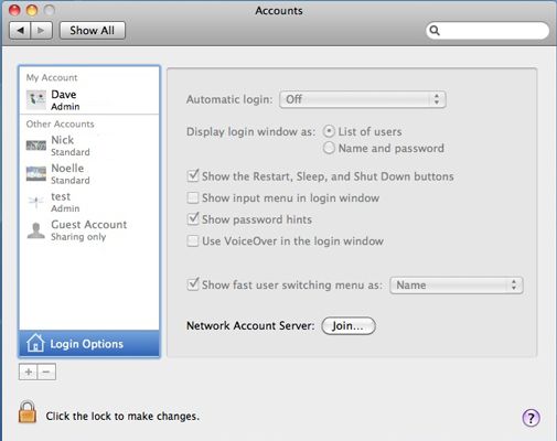 ���� - Cómo proteger su mac compartida del acceso no autorizado