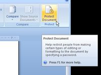 Cómo proteger su documento de Word 2007