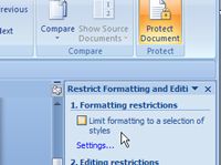 Cómo proteger su documento de Word 2007