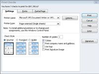 Cómo grabar e imprimir cheques en QuickBooks 2012
